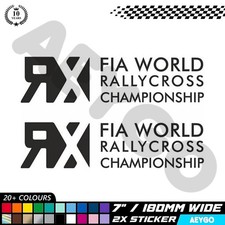 2x FIA RALLYCROSS Vinyl
