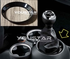 GLOSS BLACK Manual Gear Stick Surround Cover for MINI Cooper R55 R56 R57 R58 R59