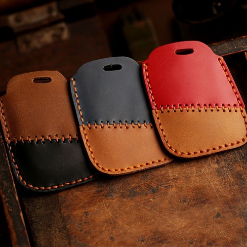 Genuine leather car - leather, holder