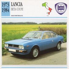 1973-1984 LANCIA BETA COUPE Classic Car Photo/Info Maxi Card