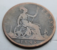 VICTORIAN ONE PENNY COIN 1888