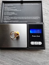 A VINTAGE 9CT GOLD CABOCHON