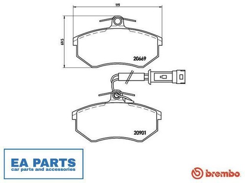 Brake pad set - pad, disc