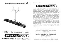 Brother Knitting Machine KH 212 Instruction manual, b&white photocopy, 26 pages