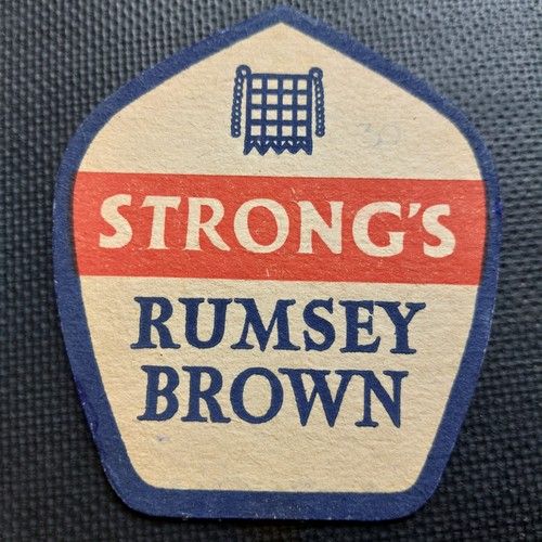 Strongs beer mat - strongs,