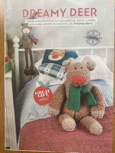 Reindeer pyjama case knitting - case,
