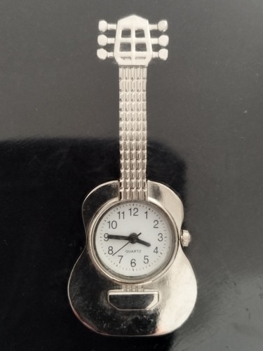 Miniature guitar desk - miniature, clock