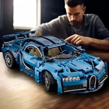 1690pcs Blue Sports Car