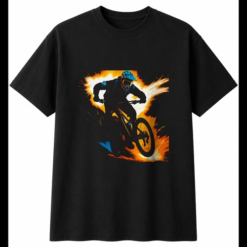 Mountain bike with - bike, sparks