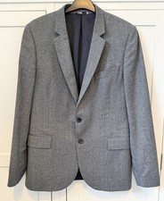 PAUL SMITH MENS GREY 100% WOOL GREY BLAZER - SIZE 42 (FABRIC BUBBLING)