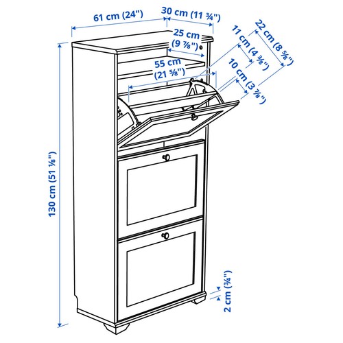 Ikea brusali shoe cabinet - brusali,