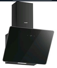 COMFEE' 60cm Angled Cooker Hood ANGJ64B-60 Tempered Glass Extractor Hood with...