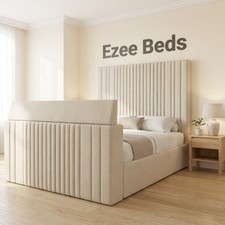 Lined TV Bed Frame in Plush