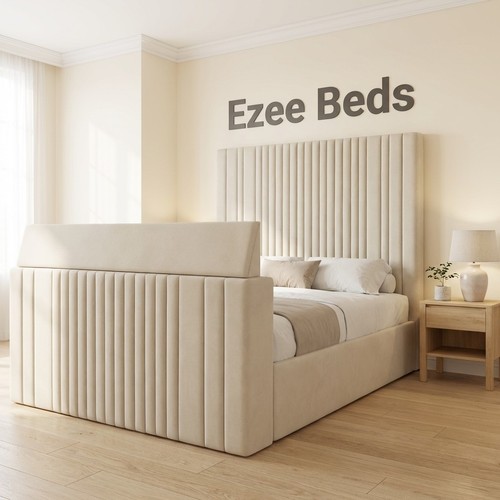 Lined bed frame - lined, plush