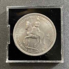 1953 Coronation Crown original coin in case and wallet