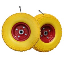 2X 10" Rubber Tyre Wheel