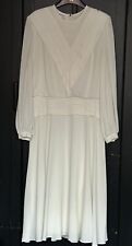 Vintage 80s Condici Cream Dress Size 16 Occasion Mother of the Bride