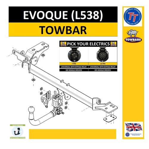 Detachable towbar land rover - detachable,