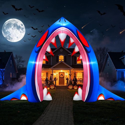 Halloween inflatable shark - ,