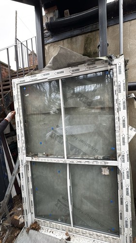 Sash white upvc window - white,