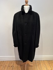 Vintage Magni of Sweden Camel Hair Overcoat – Charcoal Grey Size L, Chest 40”