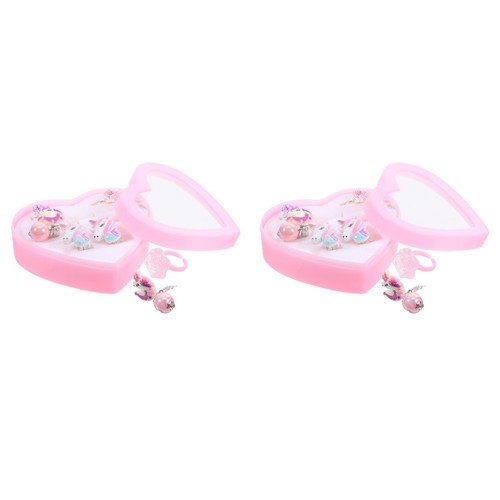 Girls clip earrings - girls, unicorn