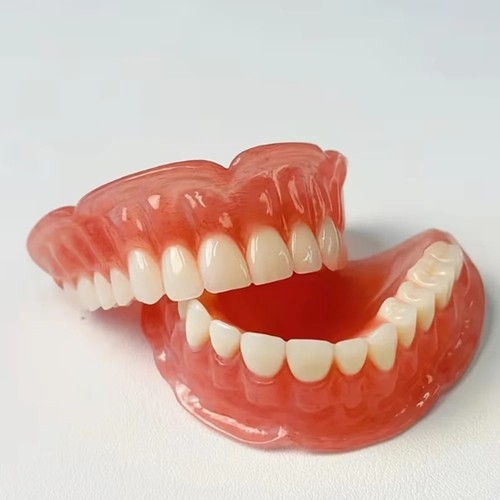 Snap false teeth upper - on,