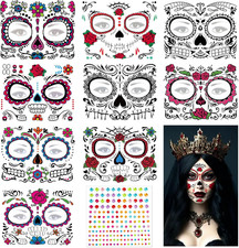 Day of the Dead Face Tattoos