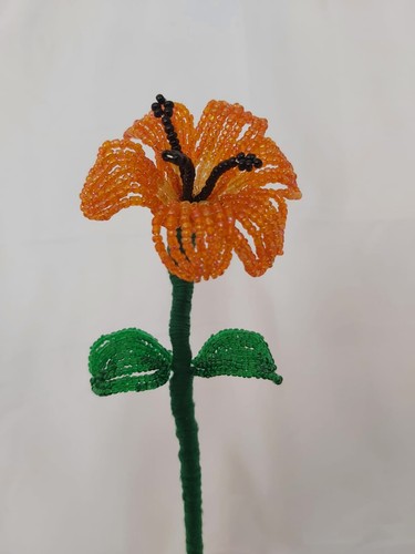 One handmade french beaded - one,