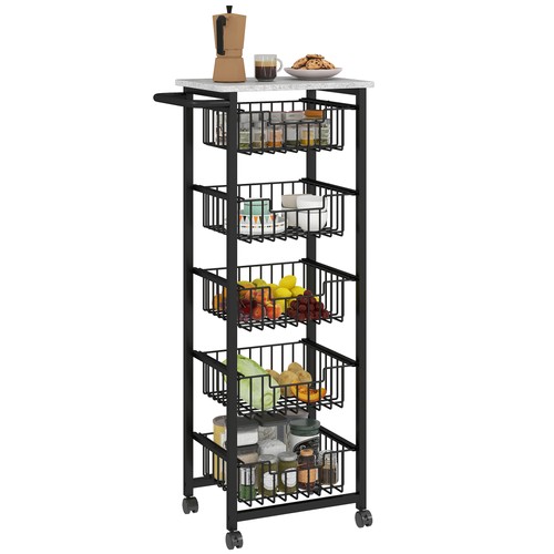 Homcom tier kitchen - kitchen, island