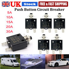 5/10/15/30 Amp Push Button Manual Reset Thermal Circuit Breaker Overload Switch