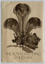 The Royal Wedding 29 July 1981