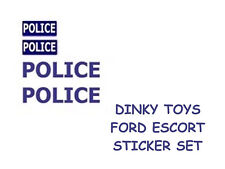 DINKY ESCORT POLICE STICKER SET