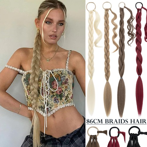 Braid ponytail wrap - wrap, on