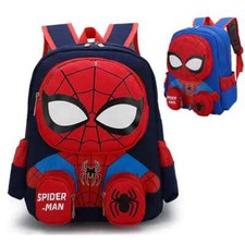 Boys Marvel Spiderman Backpack Kids Avengers School Travel Rucksack Lunch Bag