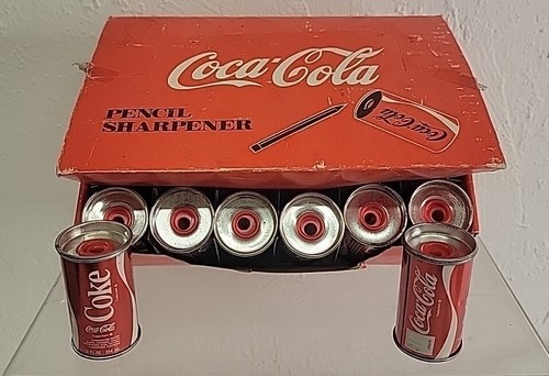 Coca cola tin can - , pencil