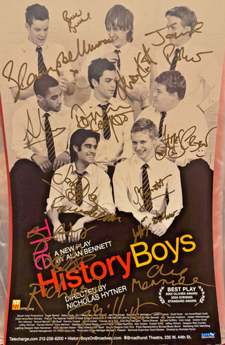 History boys broadway - broadway, signed