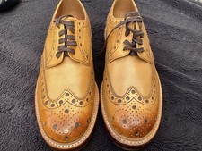 Grenson Archie Men's Brogues, Tan , UK Size 7.5 G