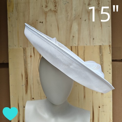 White fascinator wedding - white,