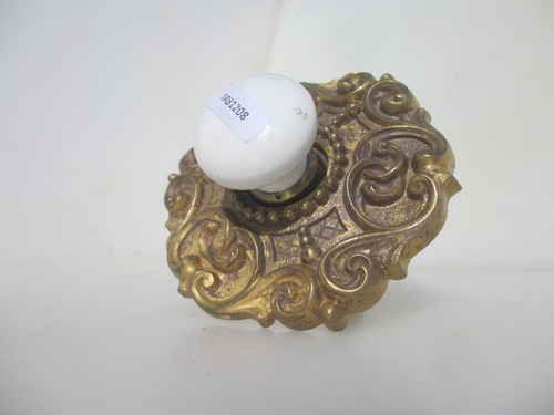 Victorian brass door bell - brass,