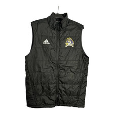 Adidas Men's Black Gilet Jacket Size Small Padded NCAA Football body warmer