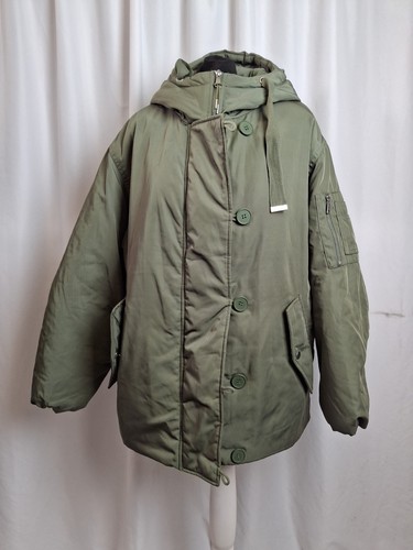 Olive green parka jacket - parka, next
