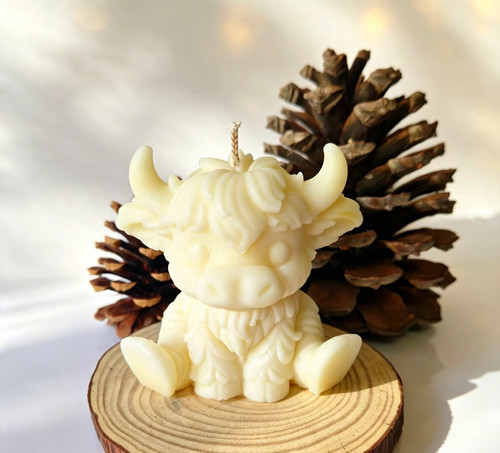 Highland cow shaped vegan - cow, soy