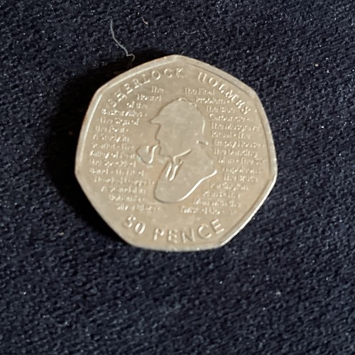 Sherlock holmes 50p - holmes, fifty