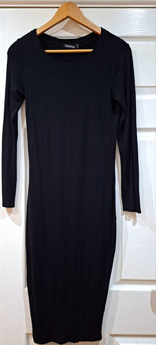 Boohoo black bodycon dress - bodycon,