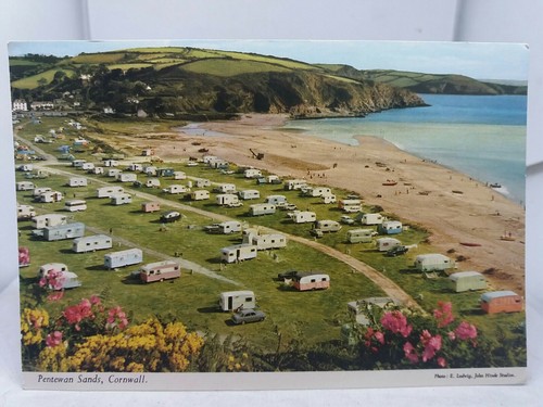 Vintage postcard caravan - vintage, and