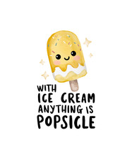 Wall Decal Sticker Funny Ice