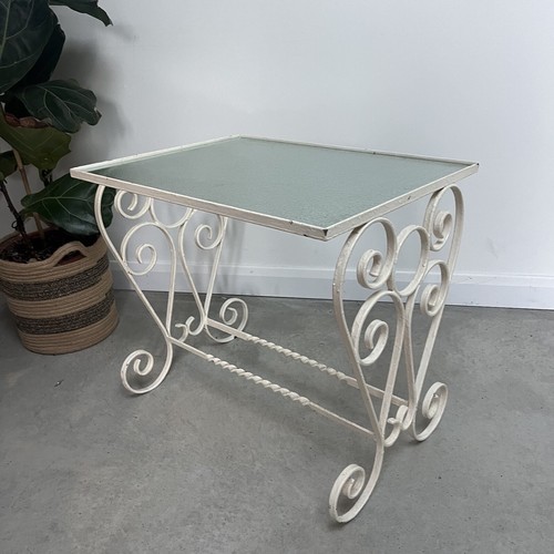 Vintage french white wrought - french,