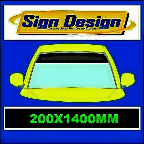 Gloss black sun strip - gloss,