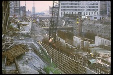 237004 Carpenter Concrete Forms Underground Highway A4 Photo Print